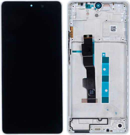 Xiaomi Οθόνη με Μηχανισμό Αφής και Πλαίσιο για Xiaomi Redmi Note 13 (Λευκό)