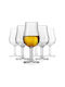 Krosno Set de pahare Whiskey din Cristal în Culoarea Argint Cu picior 100ml 6buc