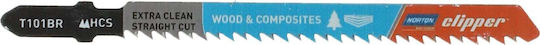 Norton 70184608374 Jig Saw Blades for Wood 76mm 3 Pieces