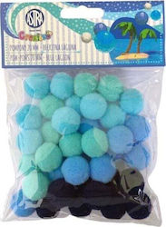 Astra Pom Pom Craft Blue