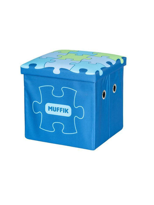 Askato Children's Storage Box Blue 35x35x35cm 1pcs