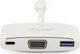 LMP USB-C Docking Station με 4K PD Λευκό (LMP-USBC-VGA-MA-S)