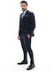 Vestă de costum pentru bărbați Italian Job 821421 02 V albastră