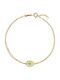 Bracelet Chain with design Eye made of Gold 14K