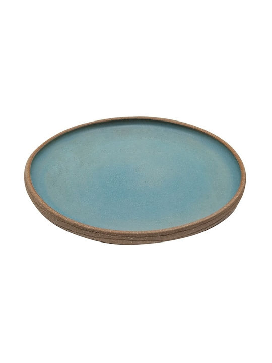 Plate Shallow Ceramic Blue