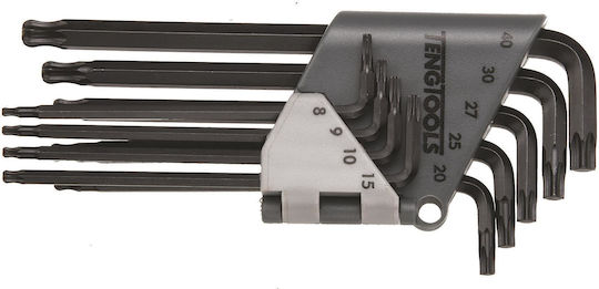 Teng Tools Σετ 9 Κλειδιά Torx σε Σχήμα L