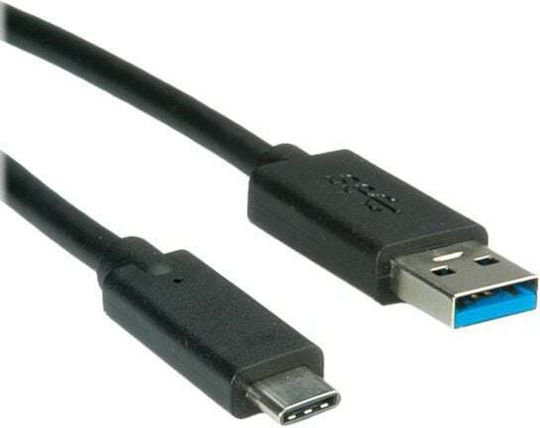 Roline USB 3.1 Cable USB-C male - USB-A Black 0.5m (11.02.9010)
