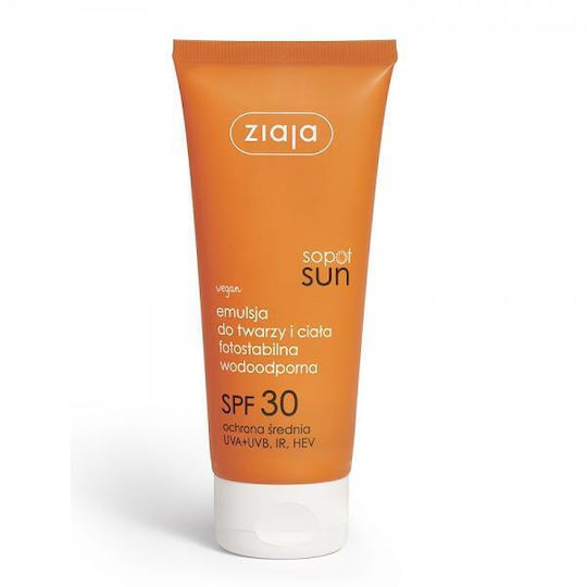Ziaja Sopot Sun Αντηλιακό Προσώπου & Σώματος SPF30 100ml