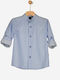 Kids Shirt Long Sleeve Sky Blue