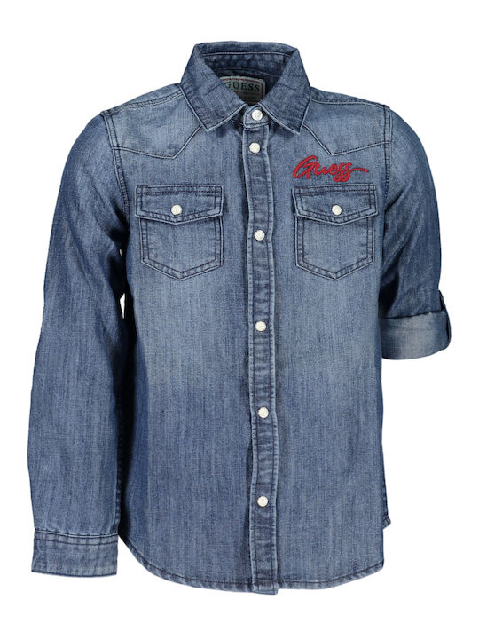 Guess Kids Denim Shirt Blue