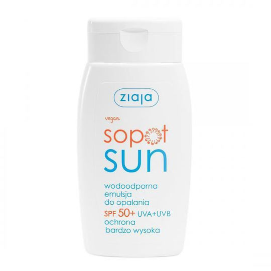Ziaja Sopot Sun Водоустойчив Слънцезащитен Крем За Лице И Тяло SPF50+ 125мл