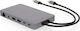 LMP Docking Station με Διπλό USB-C HDMI/DisplayPort 4K PD Ethernet και σύνδεση 2 Οθονών Γκρι (LMP-USBC-DDOCK2-SG)