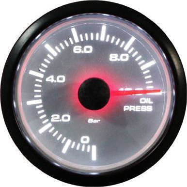 Auto Gauge Car Clock, Oil Pressure and Barometer Analog Instrument 52mm
