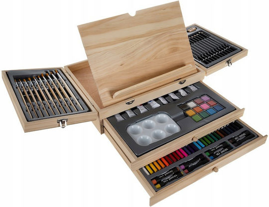 Set de Colorat Lemn 35x26.5cm 83buc