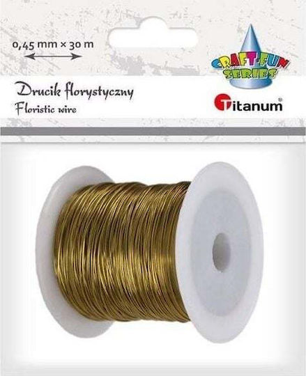 Titanum Schnürsenkel Gold Länge 30m