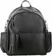 FreeOn Glamour Wickeltasche Rucksack Grau 29x19...