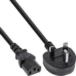 InLine Type G (UK) / IEC C13 - IEC C13 Cable 2m Black (16657P) InLine Type G (UK) / IEC C13 - IEC C13 Cable 2m Black (16657P)