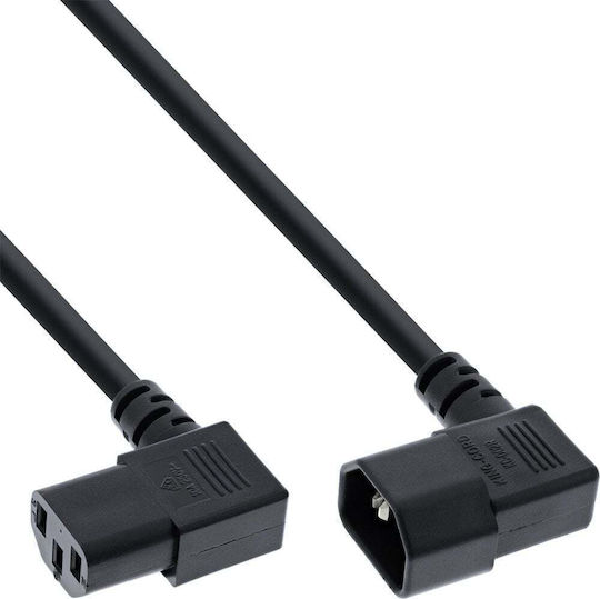 InLine IEC C13 / IEC C14 - IEC C13 / IEC C14 Kabel 1.8m Schwarz (16620A)