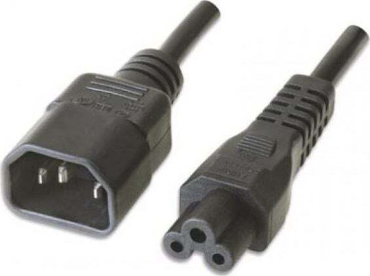 Manhattan IEC C5 / IEC C14 - IEC C5 / IEC C14 Cable 1.8m Μαύρο 339360