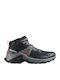 Kids Hiking Boots X Raise Mid Waterproof Black