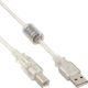 Gembird USB 2.0 Kabel USB-A-Stecker - USB-B-Stecker Transparent 5m 34555
