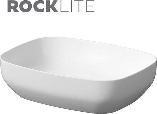 Cersanit Aufgesetztes Waschbecken Keramik 50x38cm White Matt Cersanit Aufgesetztes Waschbecken Keramik 50x38cm White Matt