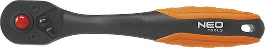 Neo Tools Καστάνια 72 Δοντιών με Καρέ 1/4" Μήκους 15εκ.