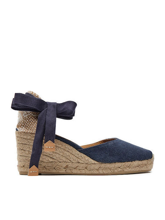 Castaner Damenplattformen im Espadrilles-Stil Blau
