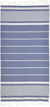 Pestemal Strandtuch Blau 180x90cm.