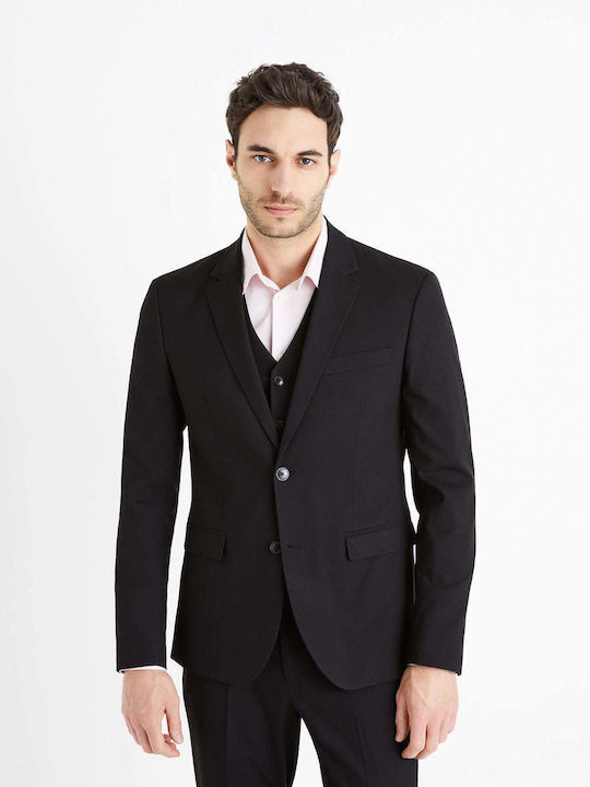 Celio Men's Suit Jacket Black