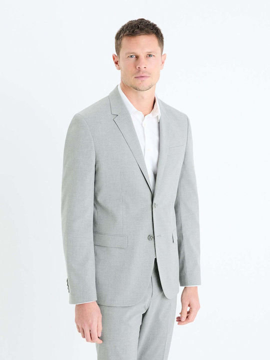 Celio Men's Suit Jacket Grey