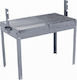 Picior Demontabil Grătar cu Cărbune Galvanizat 73x53cm