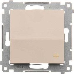 Kontakt-Simon Wall Switch Without Frame Ecru