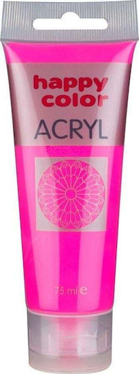 Happy Color Acrylic Paint Set Fluo Pink 75ml 1pcs