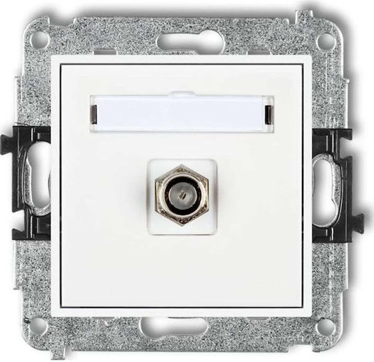 Karlik Satellite Antenna Socket in Silver color MGF-1