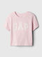 GAP Kids Blouse Short Sleeve Pink Logo