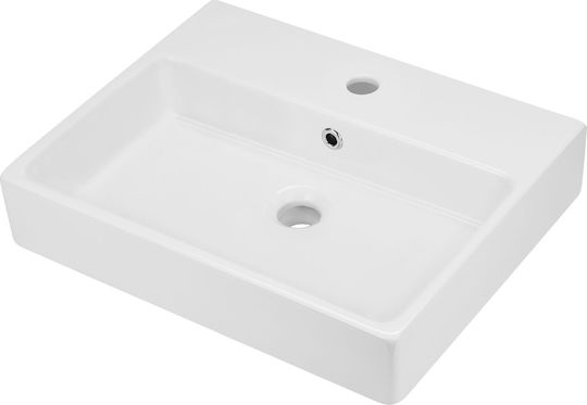 Deante Επικαθήμενος Νιπτήρας Κεραμικός 50x40cm Λευκός