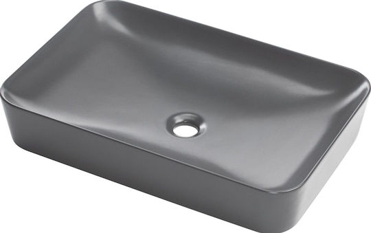 Deante Επικαθήμενος Νιπτήρας Πορσελάνης 59.7x39.6cm Black Deante Επικαθήμενος Νιπτήρας Πορσελάνης 59.7x39.6cm Black