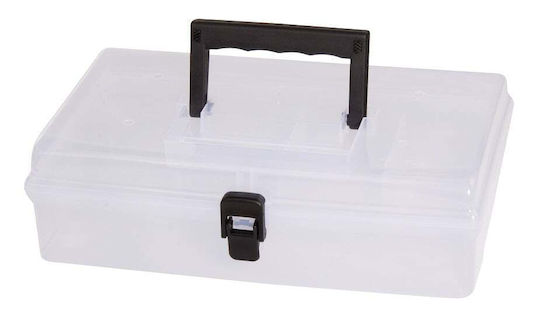 Mega Tool Compartment Organiser 12 Slot Transparent 29.5x19.5x8.5cm