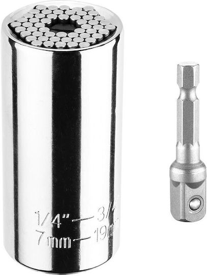 Graphite Mehrfachnuss mit Vierkant-Antrieb 3/8", HEX, 1/4" 1Stück