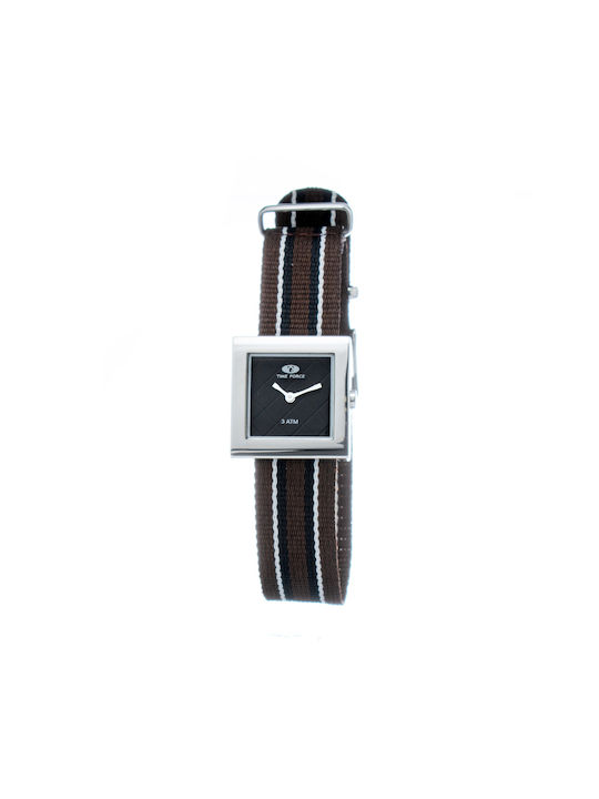 Time Force Watch with Black Metal Bracelet