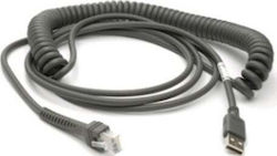 Zebra CBA-U29-C15ZBR USB 2.0 USB-A-Stecker in RJ45 4,6m
