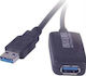Cablu USB Premiumcord USB-A USB-A 5 M Negru Ku3rep5