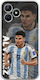 Football Stars - Julian Alvarez Argentina Задна корица Силикон Многоцветен (Realme Note 50)