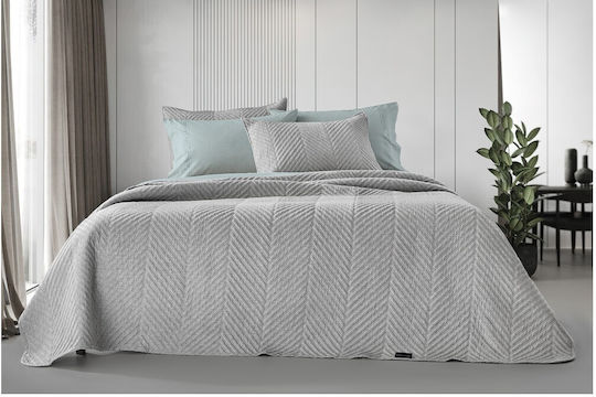 Guy Laroche Bone Подредба Покривало Полутораспално Микрофибър Bone Grey 180x240см 2бр