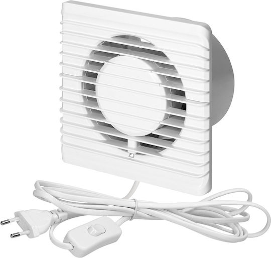 Orno Wall-mounted Ventilator Bathroom 100mm White