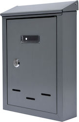 Toya Outdoor Mailbox Inox in Gray Color 28.5x20x6cm