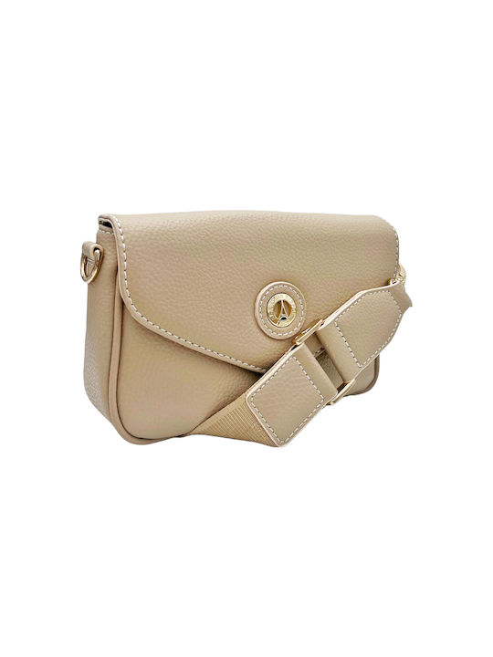 La tour Eiffel Leather Women's Bag Crossbody Beige