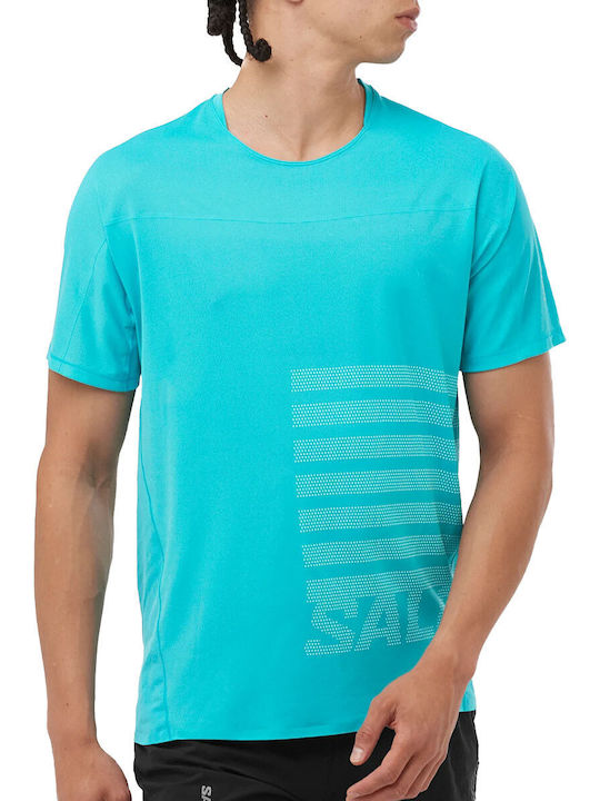 Salomon Sense Aero Men's Blouse Turquoise