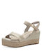 Tamaris Women's Platform Espadrilles Beige